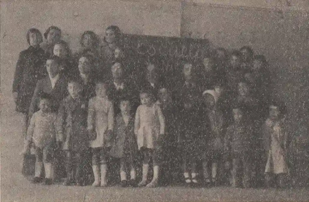 Escola dominical de l’Església Protestant Sant Pau, desembre de 1934