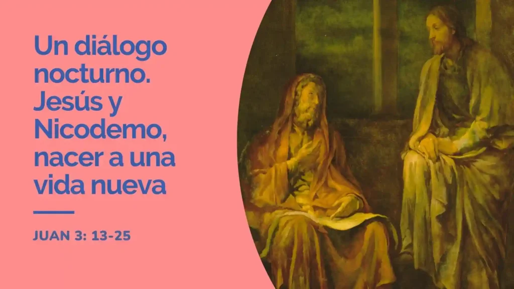 Jesús dialoga con Nicodemo de noche sobre nacer a una vida nueva según el Evangelio de Juan