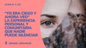 la imagen muestra la cara de una chica con un ojo abierto y otro cubierto por un velo