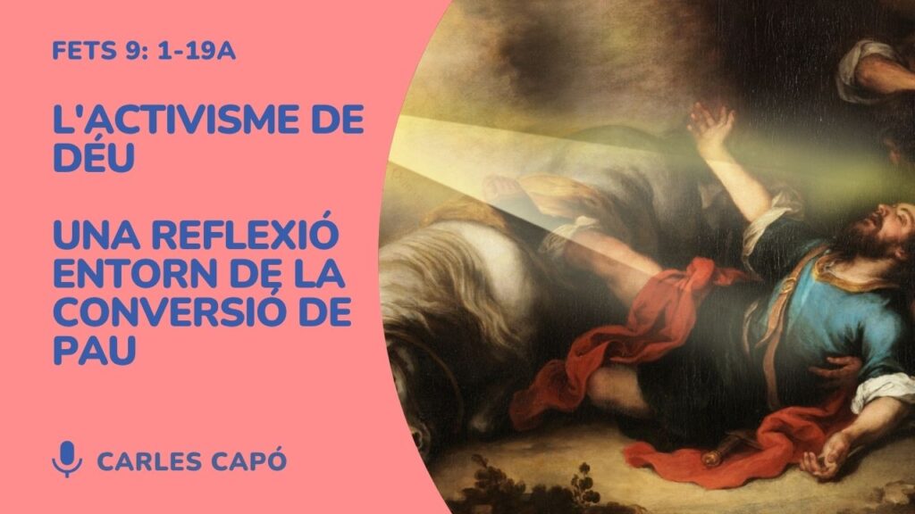 se ve la imagen de una pintura sobre la conversión de Pablo