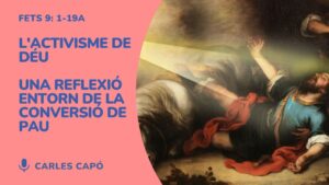 se ve la imagen de una pintura sobre la conversión de Pablo