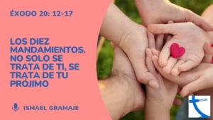 Manos de varias personas unidas alrededor de un corazón, imagen de la predicación sobre los Diez Mandamientos y el prójimo
